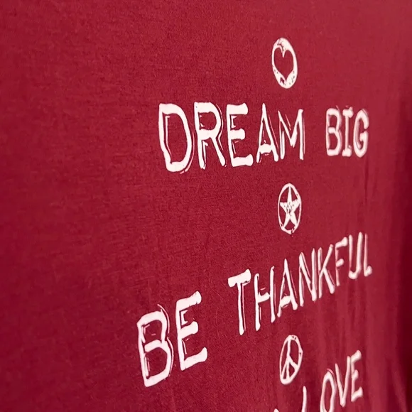 Women's Maroon Inspirational Tee - Picture 3 of 4